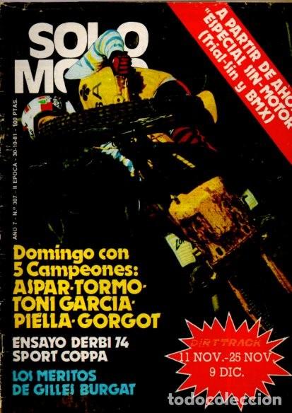 Coleccionismo de Revistas y Peri&oacute;dicos: SOLO MOTO - N&ordm; 307 - OCTUBRE 1981