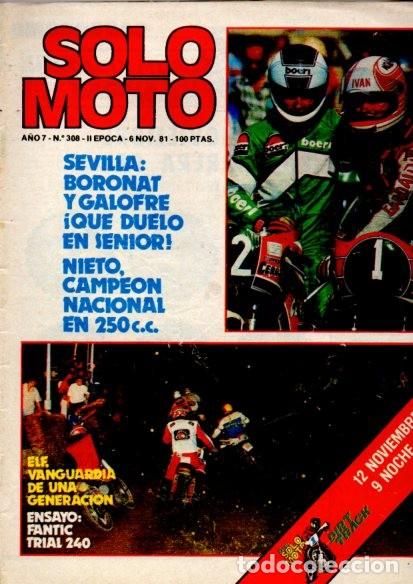 Coleccionismo de Revistas y Peri&oacute;dicos: SOLO MOTO - N&ordm; 308 - NOVIEMBRE 1981