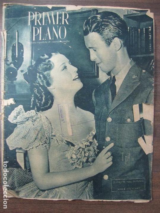 Coleccionismo de revistas y peri&oacute;dicos: REVISTA PRIMER PLANO. 1944. N&ordm;206. JEANETTE MAC DONALD Y JAMES STEWART. REVERSO ANTONIO CASAL.