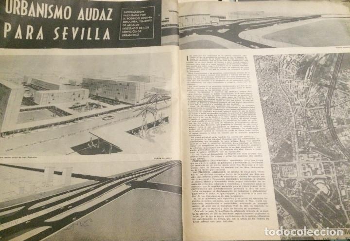 Coleccionismo de revistas y peri&oacute;dicos: Reportaje en prensa sobre arquitectura de vanguardia en Sevilla, Andaluc&iacute;a. A&ntilde;o 1961