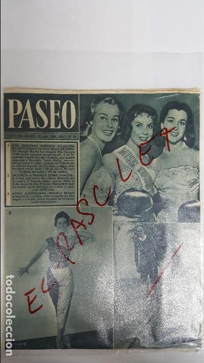 Collezionismo di Riviste e Giornali: ANTIGUA  REVISTA   -  PASEO  -   A&Ntilde;O  1 -   N&ordm;   20  -  30  DE  JUNIO    1956  -