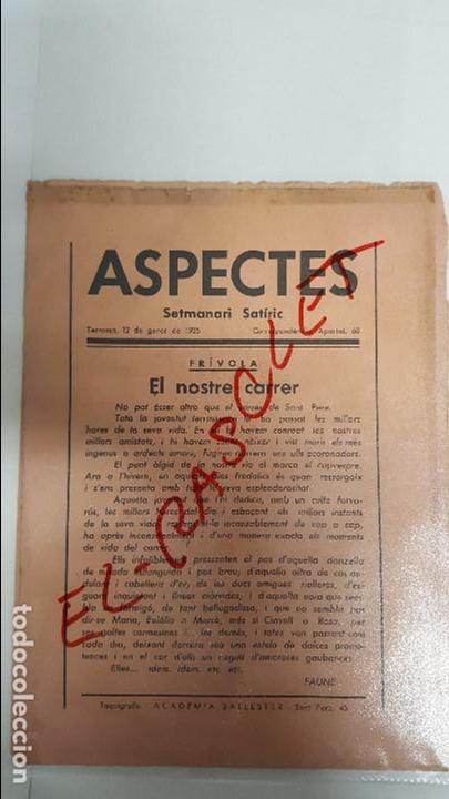 Collection Magazines and Newspapers: ANTI&Ccedil;    SETMANARI   -  ASPECTES  -  SETMANARI   SATIRIC  - TERRASSA 12 GENER DE 1935 -
