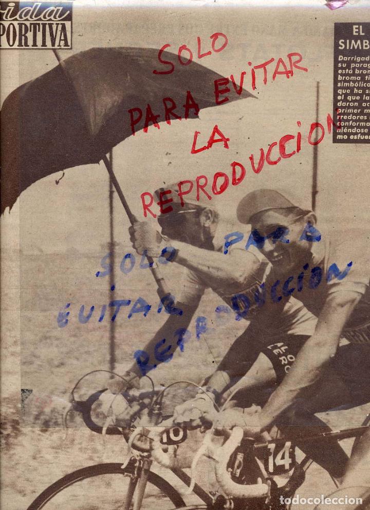 Coleccionismo de revistas y peri&oacute;dicos: CICLISMO 1961 ANQUETIL HOJA PORTADA REVISTA