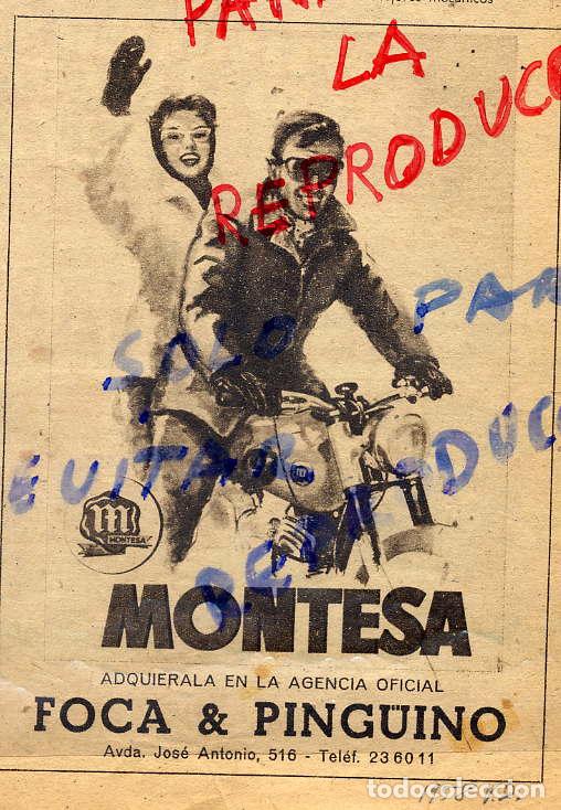 Coleccionismo de Revistas y Peri&oacute;dicos: MOTOS 1958 MONTESA RETAL HOJA REVISTA