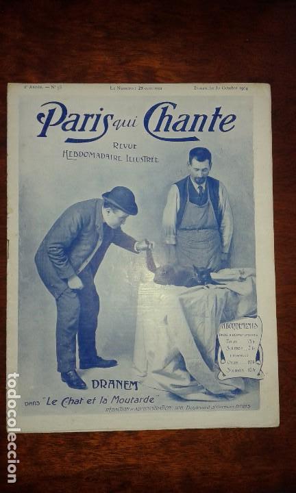 Collection Magazines and Newspapers: PARIS CHI CHANTE NUMERO 93 A&Ntilde;O 1904 MUSICA PARTITURA