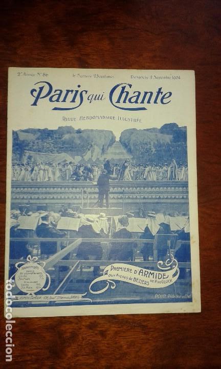 Collection Magazines and Newspapers: PARIS CHI CHANTE NUMERO 86 A&Ntilde;O 1904 MUSICA PARTITURA