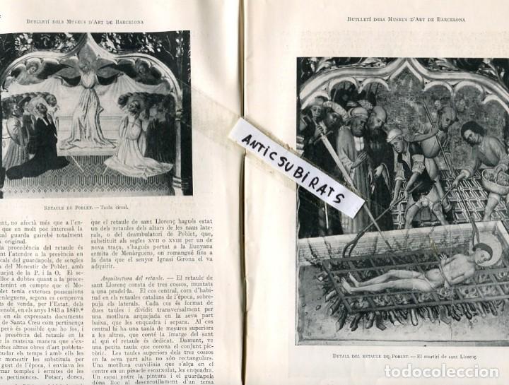 Coleccionismo de Revistas y Peri&oacute;dicos: BUTLLETI ANY 1931 RETAULE DE POBLET RAMON AMADEU PESSEBRES RECONSTRUCCION DE CERAMICA DE PATERNA