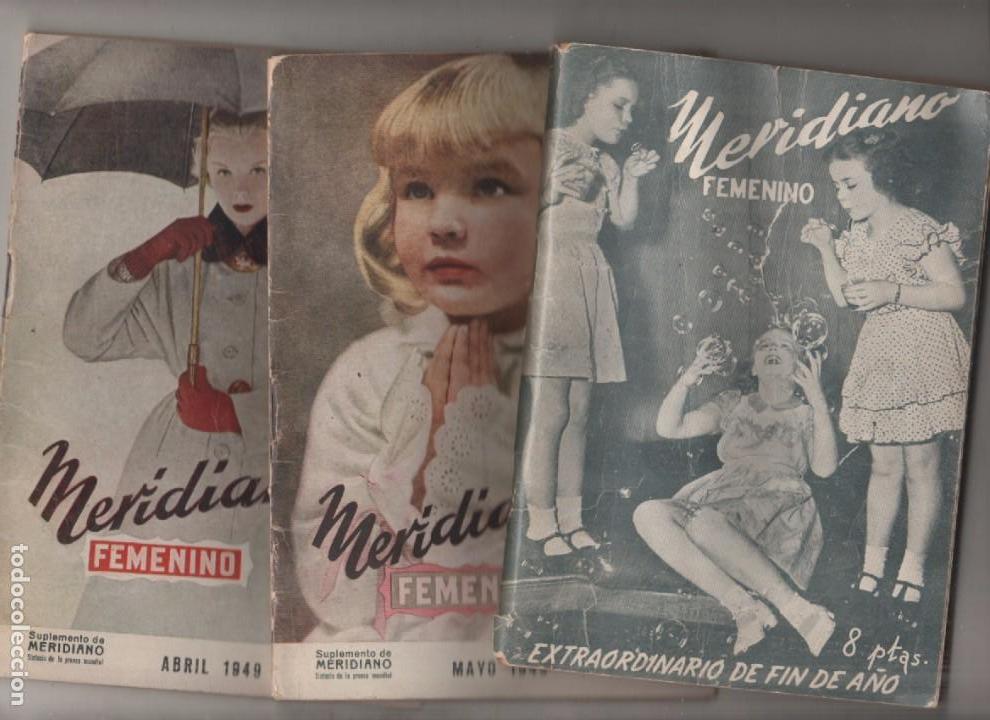Coleccionismo de Revistas y Peri&oacute;dicos: Colecci&oacute;n de 9 revistas Meridano, A&ntilde;os 1947, 1949 y 1952, Extraordinario del 47