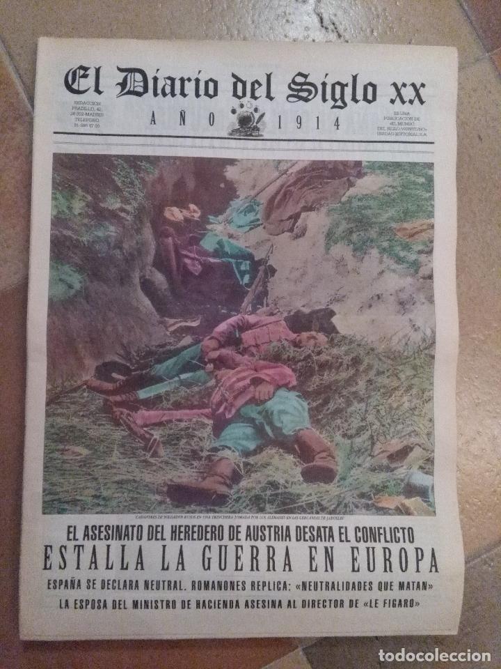 Coleccionismo de revistas y peri&oacute;dicos: DIARIO DEL SIGLO XX. 1914. I GUERRA MUNDIAL UNAMUNO. BLASCO IBA&Ntilde;EZ