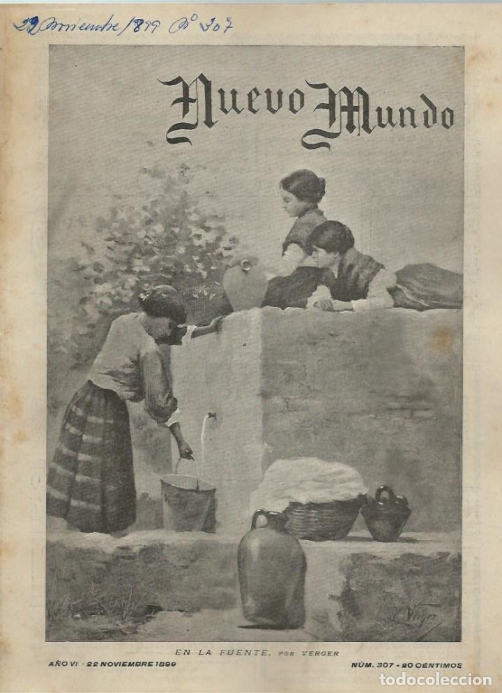 Coleccionismo de Revistas y Peri&oacute;dicos: REVISTA NUEVO MUNDO N&ordm; 307 DEL 22 DE NOCIEMBRE DEL 1899 - PORTADA -EN LA FUENTE