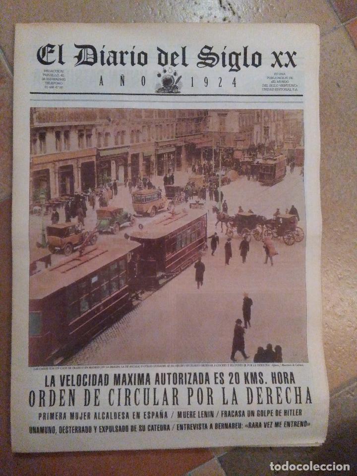 Coleccionismo de revistas y peri&oacute;dicos: DIARIO DEL SIGLO XX. 1924 PRIMERA ALCALDESA. LAS HURDES. ENTREVISTA A BERNABEU. UNAMUNO