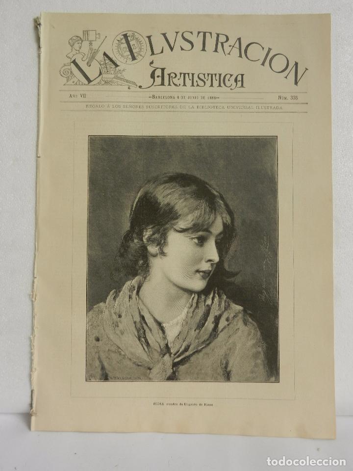 Collezionismo di Riviste e Giornali: REVISTA LA ILUSTRACION ARTISTICA A&Ntilde;O VII BARCELONA 4 DE JUNIO DE 1888 N&Uacute;M. 336.
