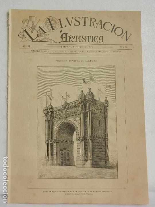 Collection Magazines and Newspapers: REVISTA LA ILUSTRACION ARTISTICA A&Ntilde;O VII BARCELONA 30 DE ABRIL DE 1888 N&Uacute;M. 331.