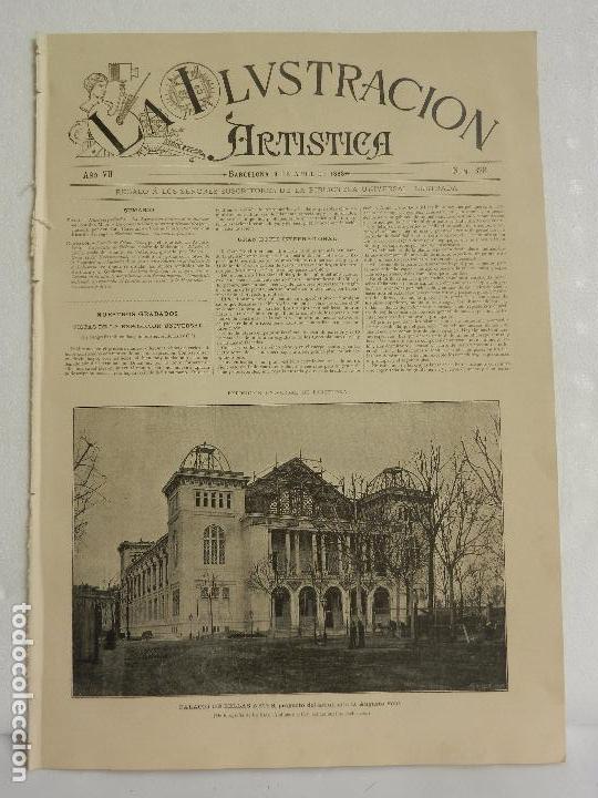 Sammeln von Zeitschriften und Zeitungen: REVISTA LA ILUSTRACION ARTISTICA A&Ntilde;O VII BARCELONA 9 DE ABRIL DE 1888 N&Uacute;M.328.