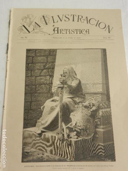 Collezionismo di Riviste e Giornali: REVISTA LA ILUSTRACION ARTISTICA A&Ntilde;O VII BARCELONA 23 DE ENERO DE 1888 N&Uacute;M. 317.