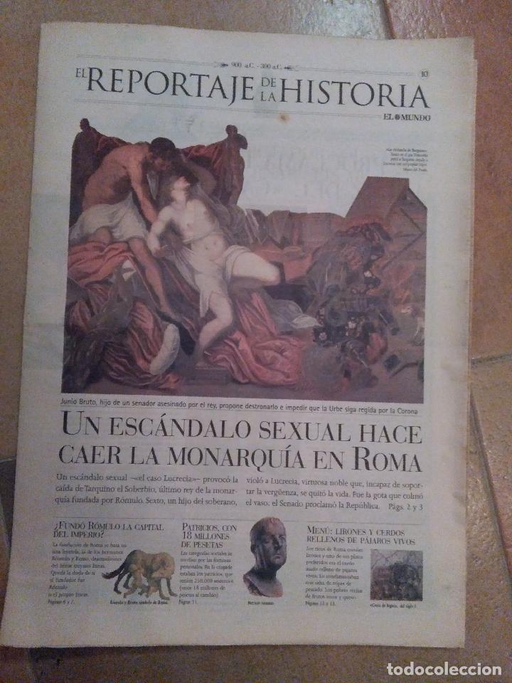 Coleccionismo de revistas y peri&oacute;dicos: EL REPORTAJE DE LA HISTORIA. EL MUNDO. FUNDACION DE ROMA. LEGIONES ROMANAS