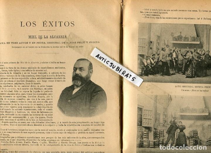 Coleccionismo de Revistas y Peri&oacute;dicos: REVISTA 1895 EMMA CALVE JACOBO INAUDI MATEMATICO CALCULADOR MIEL DE LA ALCARRIA JOSE FELIU CODINA