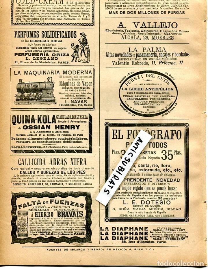 Coleccionismo de Revistas y Peri&oacute;dicos: REVISTA A&Ntilde;O 1895 FOTOGRAFO DOTESIO HIERRO BRAVAIS QUINA KOLA MAQUINARIA MODERNA NAVAS