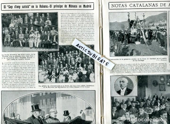 Collezionismo di Riviste e Giornali: REVISTA A&Ntilde;O 1912 LOS CATALANES DE CUBA INDIANOS LA GARRIGA FABRICANTES DE SABADELL JUAN SELLARES PLA