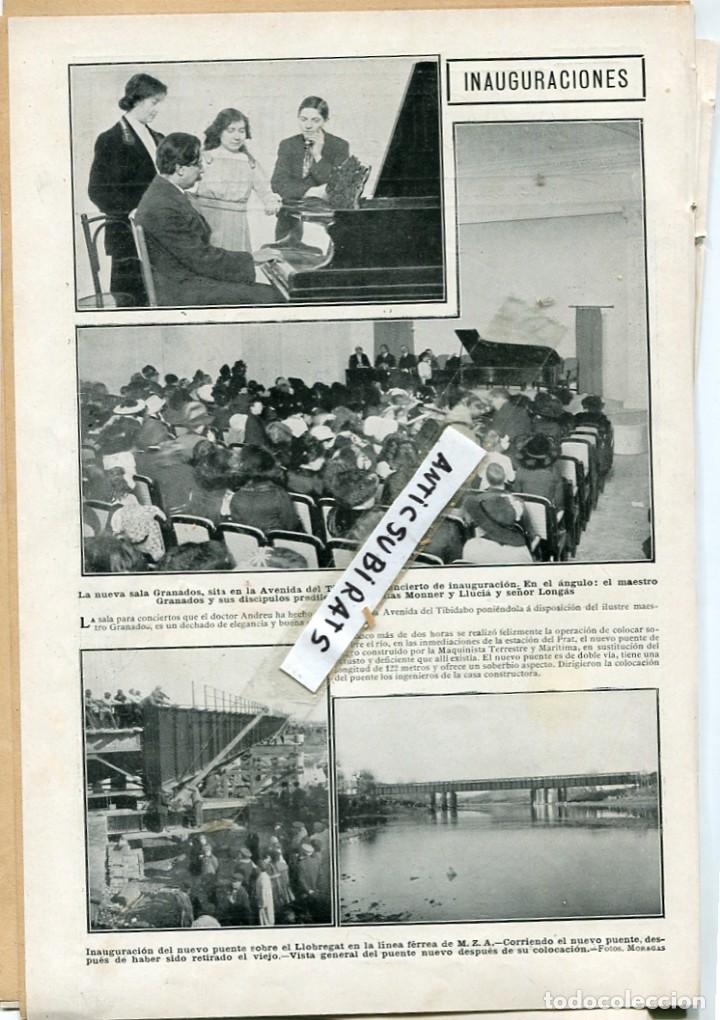 Colecionismo de Revistas e Jornais: REVISTA A&Ntilde;O 1912 PIANISTA ENRIQUE GRANADOS DATO Y MONEGAL EN MANRESA ESTACION DE RADIO EN ARANJUEZ