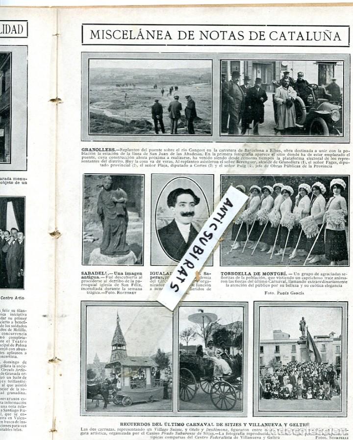Collection Magazines and Newspapers: REVISTA A&Ntilde;O 1912 FOTOS DEL CARNAVAL DE SITGES Y VILANOVA I LA GELTRU