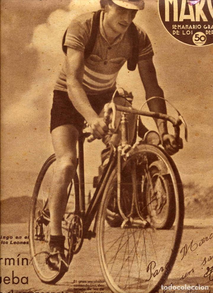 Coleccionismo de revistas y peri&oacute;dicos: CICLISMO 1940 FERMIN TRUEBA HOJA PORTADA REVISTA