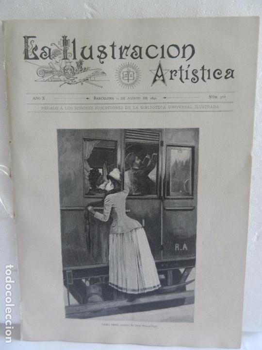 Collection Magazines and Newspapers: REVISTA LA ILUSTRACION ARTISTICA A&Ntilde;O X BARCELONA 10 DE AGOSTO DE 1891 N&Uacute;M. 502.