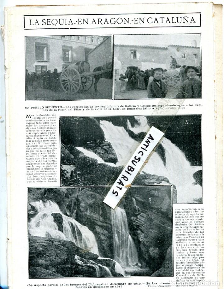 Collezionismo di Riviste e Giornali: REVISTA A&Ntilde;O 1912 EL AGUA EN BUJARALOZ ORFEO DE NOIA NOYA TIENDA DE GUILLERMO LLIBRE PLAZA CATALUNYA
