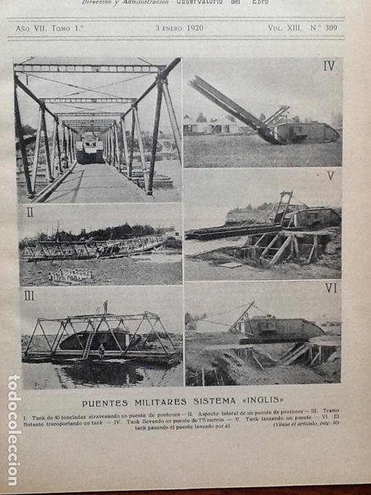 Sammeln von Zeitschriften und Zeitungen: PUENTES MILITARES SISTEMA INGLIS CALDERAS MARINAS PLAYA CAMARI&Ntilde;AS LA CORU&Ntilde;A CABO VILLANO A&Ntilde;O 1920
