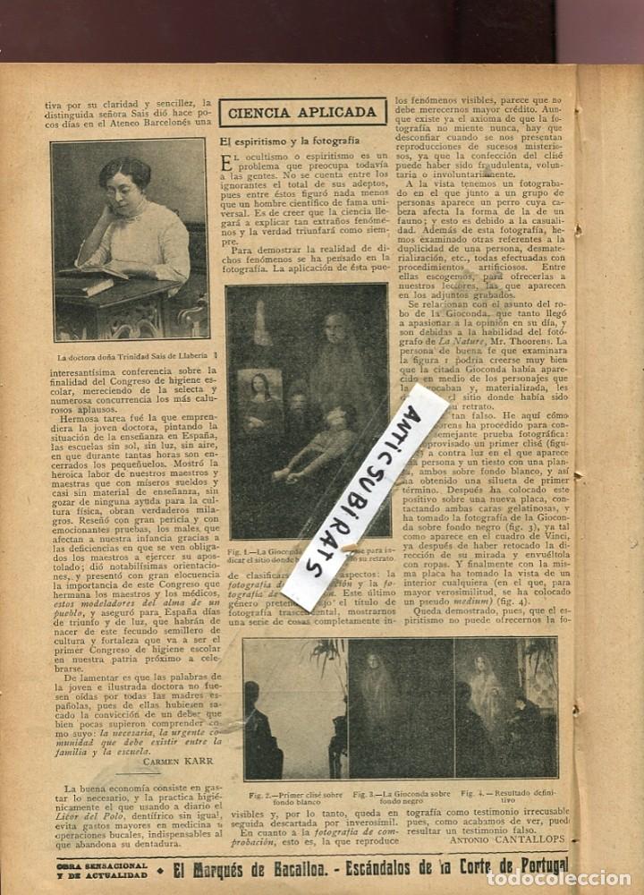 Colecionismo de Revistas e Jornais: REVISTA 1912 ESCENOGRAFO DE FIGUERAS SOLER ROVIROSA ALBENIZ MARAGALL ESPIRITISMO SAIS DE LLABERIA