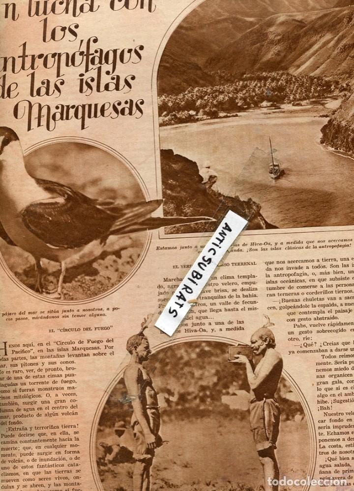 Coleccionismo de Revistas y Peri&oacute;dicos: REVISTA A&Ntilde;O 1931 ISLAS MARQUESAS LOS HUEVOS VIRGEN DE LA CABERZA EN ANDUJAR