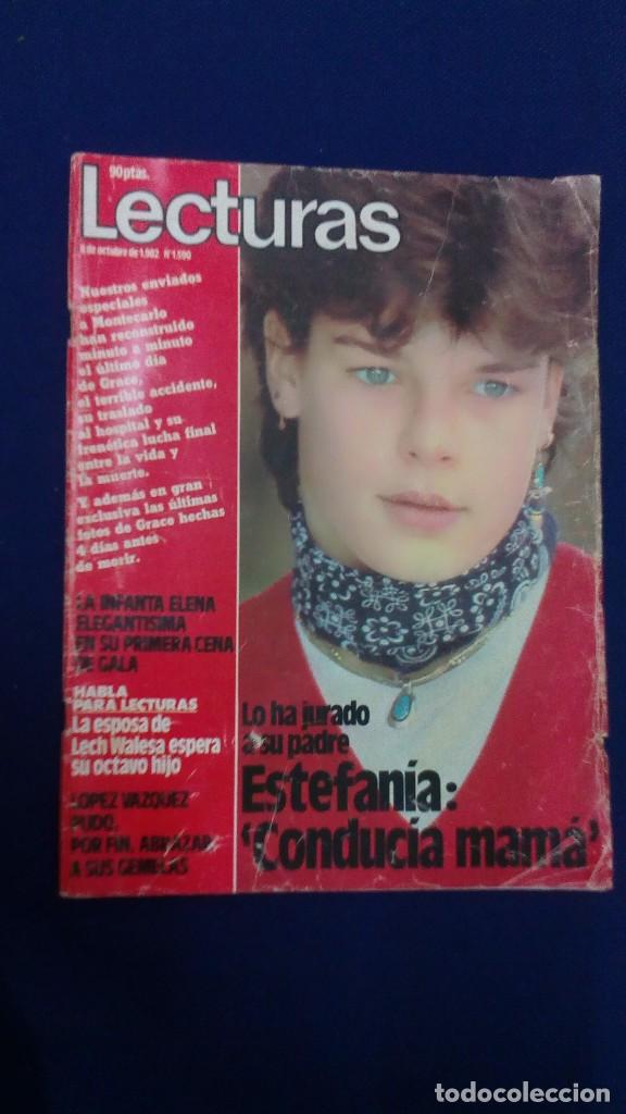 Collezionismo di Riviste e Giornali: REVISTA LECTURAS - ESTEFAN&Iacute;A : CONDUC&Iacute;A MAMA - N&ordm; 1590   A&Ntilde;O 1982 / ESTADO ACEPTABLE