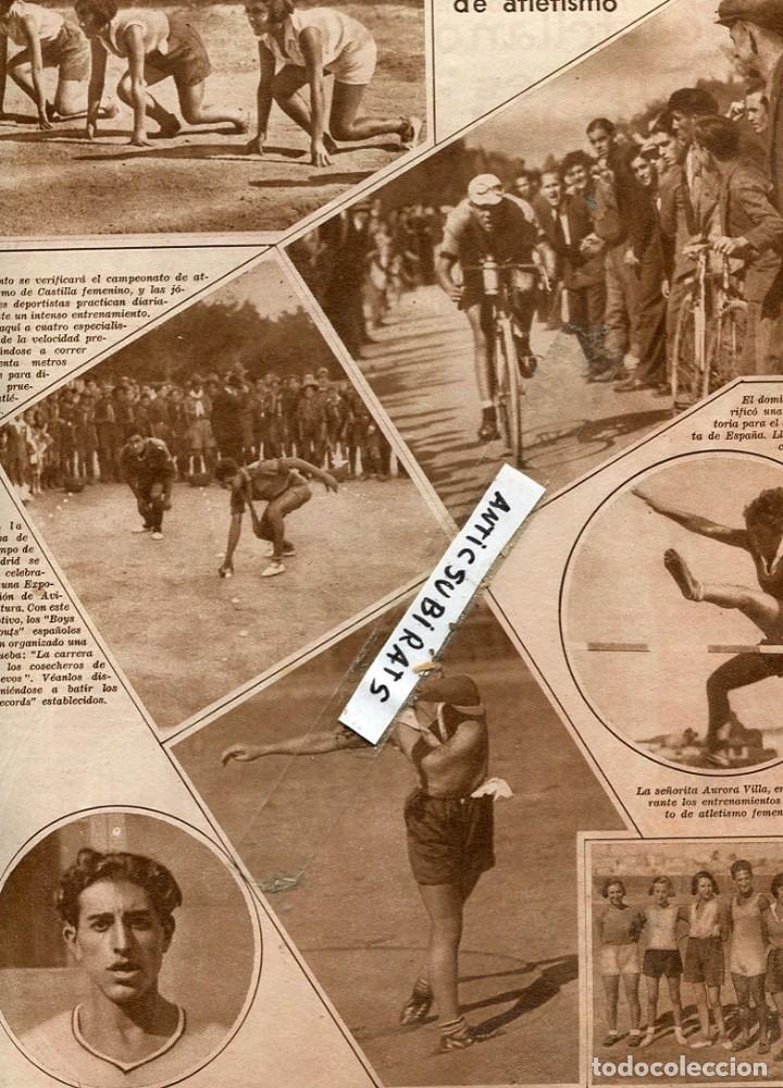 Coleccionismo de revistas y peri&oacute;dicos: REVISTA 1931 MUERTE DE EDISON ATLETISMO FEMENINO LANZADORA DE PESO AURORA VILLA LAS MUJERES PELOTRIS