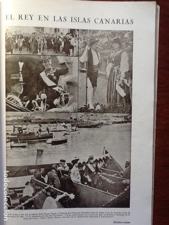 Colecionismo de Revistas e Jornais: ALFONSO XIII EN LAS ISLAS CANARIAS SANTA CRUZ DE TENERIFE.HOJA REVISTA