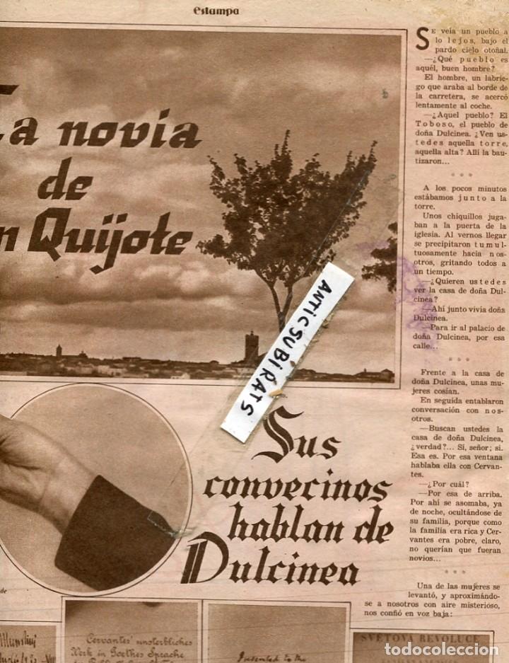 Coleccionismo de Revistas y Peri&oacute;dicos: REVISTA 1932 EL QUIJOTE Y DULCINEA DEL TOBOSO FOTO LOS GITANOS DE LA CAVA SEVILLA FUTBOL PALAFRUGELL