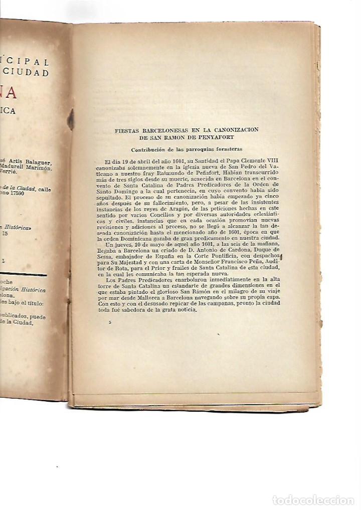 Collectionnisme de Revues et Journaux: A&Ntilde;O 1946 HISTORIA BARCELONA CANONIZACION RAMON PENYAFORT GREMIOS COSME DE MEDICIS ESCLAVOS MOIXO