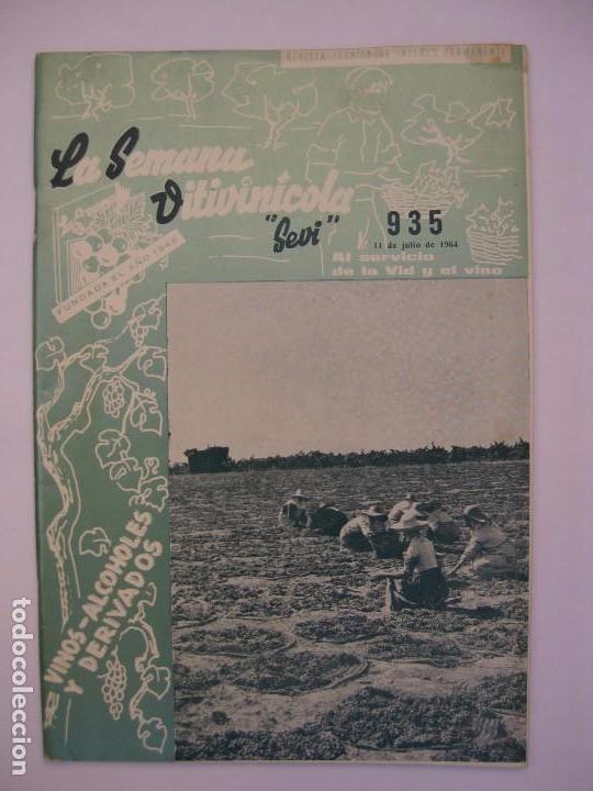 Collection Magazines and Newspapers: La Semana Vitivin&iacute;cola - N&ordm; 935 - Julio 1964 - Al Servicio de la Vid y el Vino