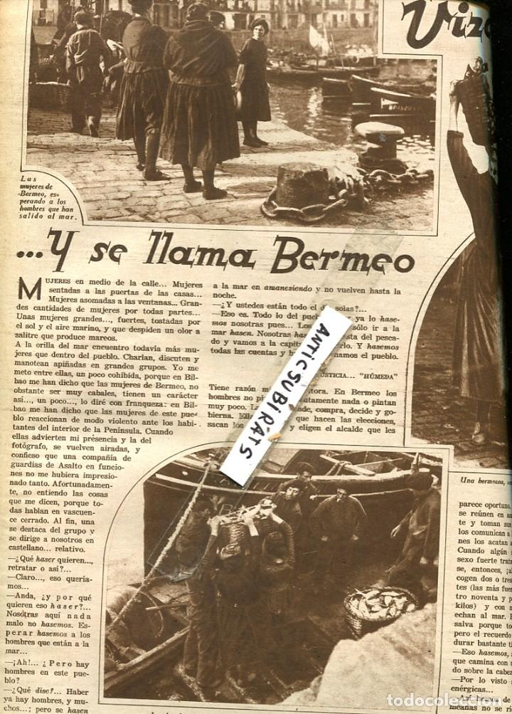 Collection Magazines and Newspapers: REVISTA 1933 LAS MUJERES DE BERMEO LA PRIMERA REPUBLICA DE PRADOLUENGO LOS ENCAJES DE ALMAGRO