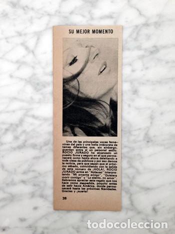 Coleccionismo de Revistas y Peri&oacute;dicos: RECORTE - ROC&Iacute;O JURADO - 1978