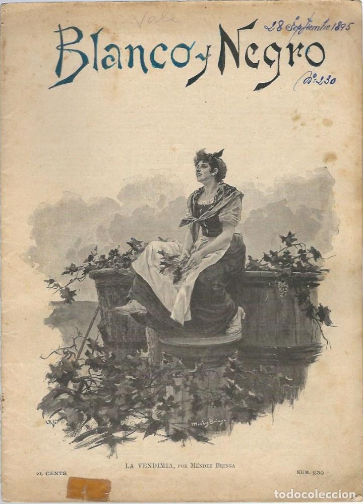 Collectionnisme de Revues et Journaux: REVISTA BLANCO Y NEGRO N&ordm; 230 DEL 8 DE JUNIO DE 1895 - LA CATASTROFE DE LA HABANA