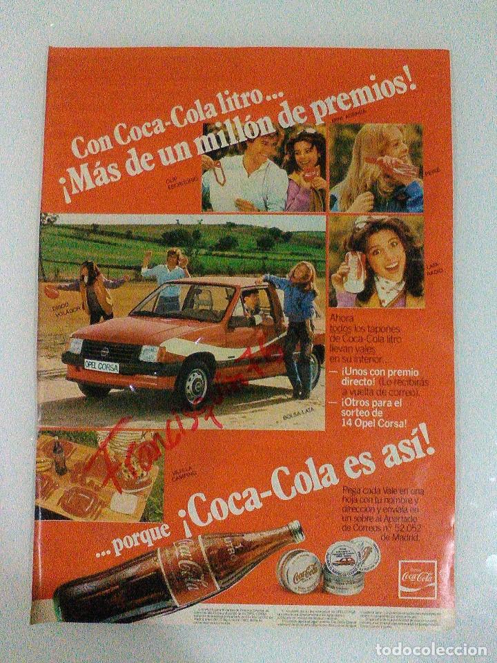 Coleccionismo de revistas y peri&oacute;dicos: Coca Cola Coca-Cola pagina de revista publicidad de 1983 en muy buen estado
