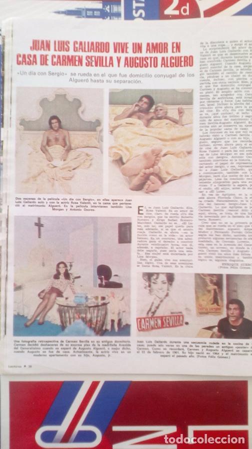 Coleccionismo de Revistas y Peri&oacute;dicos: recorte juan luis galiardo carmen sevilla