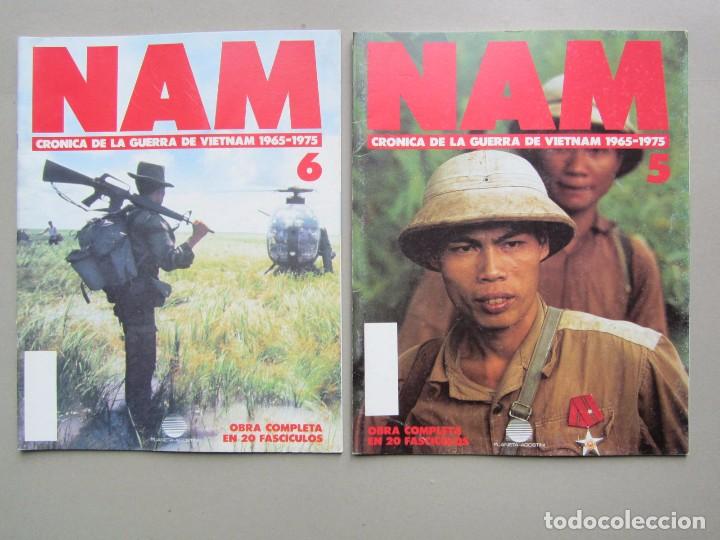 Coleccionismo de revistas y peri&oacute;dicos: 2 REVISTAS NAM CRONICA DE LA GUERRA DE VIETNAM FASCICULOS 5 Y 6