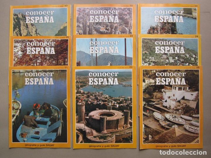 Coleccionismo de revistas y peri&oacute;dicos: 9 REVISTAS CONOCER ESPA&Ntilde;A FASCICULOS 17-18-19-20-21-22-23-24 Y 25