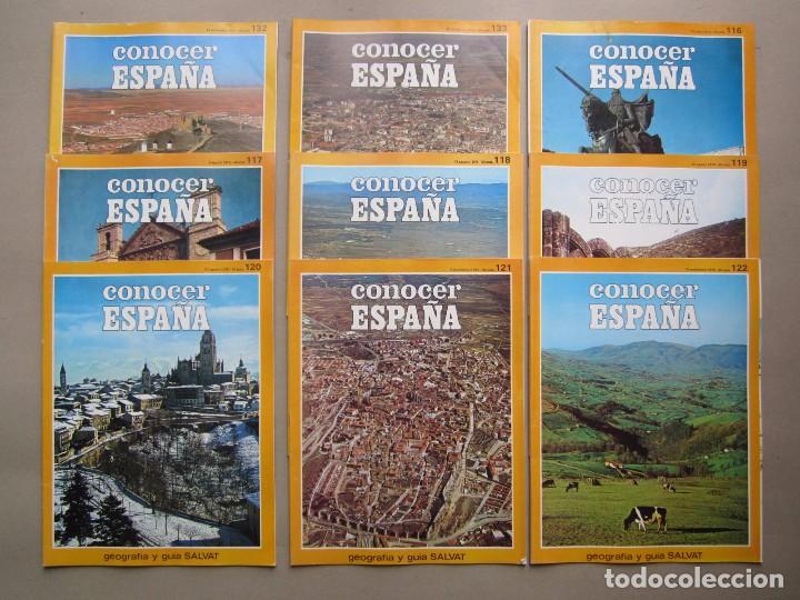 Coleccionismo de revistas y peri&oacute;dicos: 9 REVISTAS CONOCER ESPA&Ntilde;A FASCICULOS 116-117-118-119-120-121-122-132 Y 133