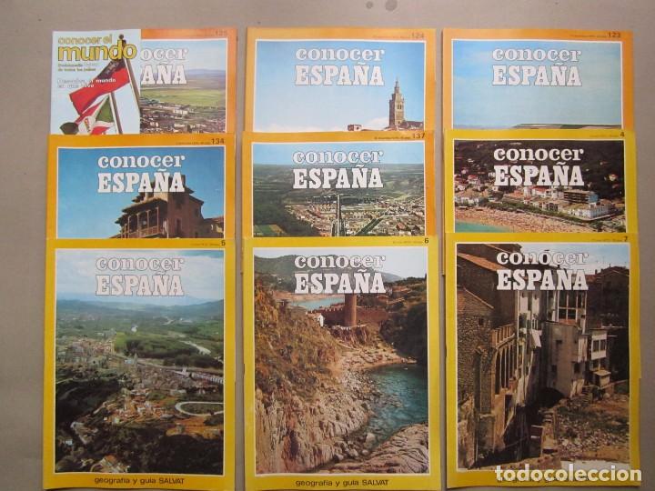 Coleccionismo de revistas y peri&oacute;dicos: 9 REVISTAS CONOCER ESPA&Ntilde;A FASCICULOS 4-5-6-7-123-124-125-134 Y 137