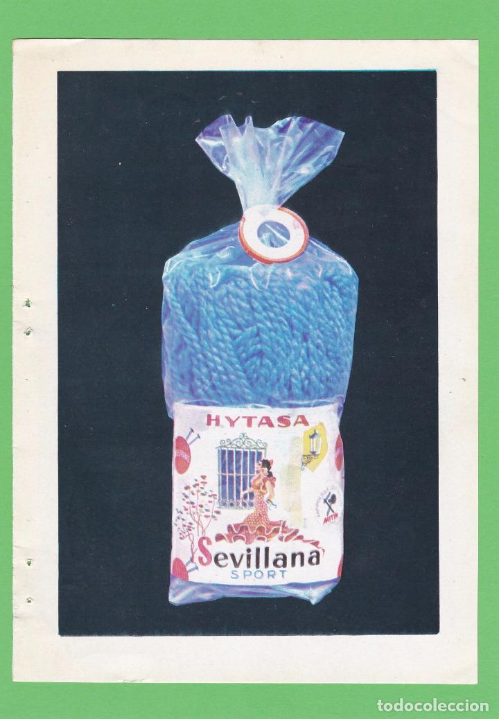 Coleccionismo de revistas y peri&oacute;dicos: PUBLICIDAD 1963. ANUNCIO LANA HYTASA. SEVILLANA SPORT - CAMPA&Ntilde;A PROMOCION CAFE (REVERSO)