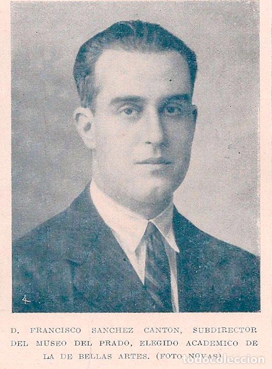 Coleccionismo de revistas y peri&oacute;dicos: D. Francisco S&aacute;nchez Cant&oacute;n, subdirector del museo del Prado  - 1925