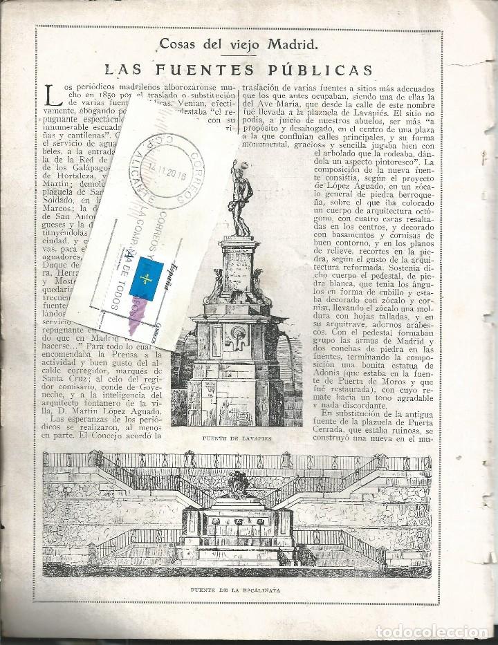 Collezionismo di Riviste e Giornali: BYN 10 FEB 1924.N&ordm; 1708. VIEJO MADRID LAS FUENTES PUBLICAS JOSE LUIS MENENDEZ.MARCIANO ZURITA