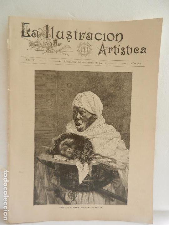 Collezionismo di Riviste e Giornali: REVISTA LA ILUSTRACION ARTISTICA A&Ntilde;O IX BARCELONA 3 DE NOVIEMBRE DE 1890 N&Uacute;M. 462.